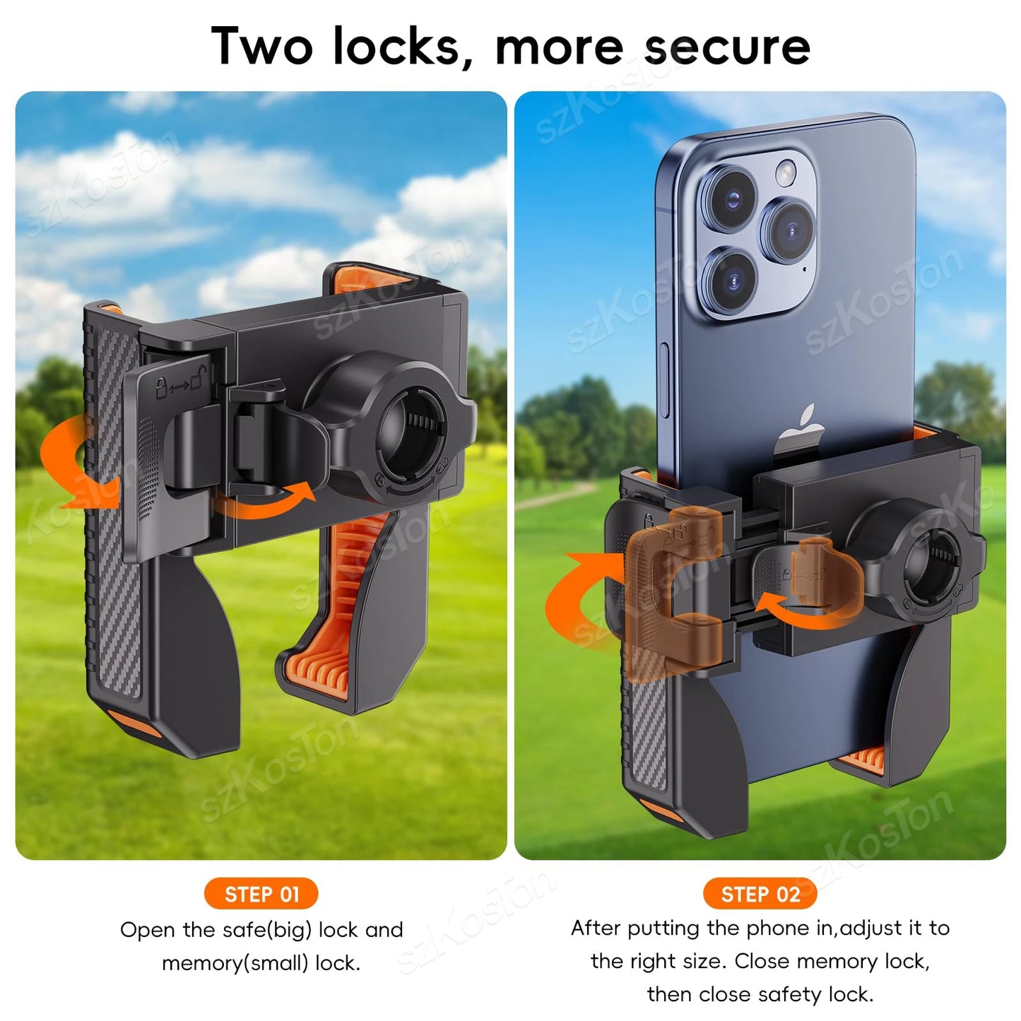 MagGrip Pro Golf Cart Phone Mount